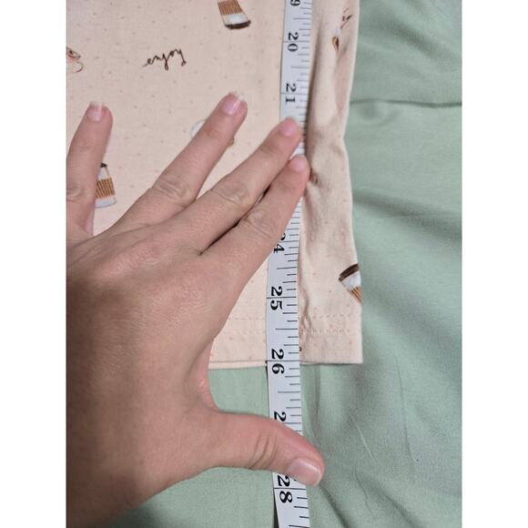 Rae Dunn large women's "need coffee" capri pajama set - Picture 12 of 12